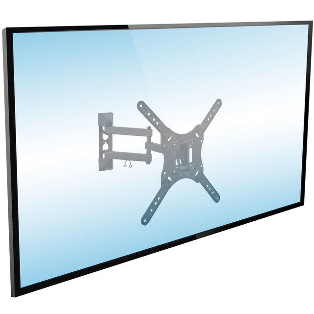 The MI-4110 is a versatile TV or monitor wall mount that offers full motion capability to adjust your TV with ease. Tilt or swivel to reduce glare and find the perfect angle. Extend the mount up to 15in from the wall to enjoy a comfortable view from any seat, or retract to keep your TV close to the wall. The single stud installation makes installation a breeze. This sturdy mount holds screens up to 66 lbs.  MI-4110 is compatible with screens from 23in - 55in  Articulating arm offers full motion capability for precise TV positioning  Adjust tilt to reduce glare for a better viewing experience  Extend up to 15in from the wall to suit any seat in the room  Compatibility: VESA patterns up to 400mm x 400mm and screens between 23in - 55in  Weight capacity: 66 lbs.  Tilt: 20 deg. up or down  Swivel: 180 deg. left or right  Profile: 3.5in - 15in  Materials: High strength steel
