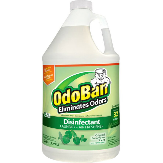 CLEAN CONTROL CORPORATION 911061-G4 OdoBan Odor Eliminator Disinfectant Concentrate, Eucalyptus Scent, 128 Oz Bottle
