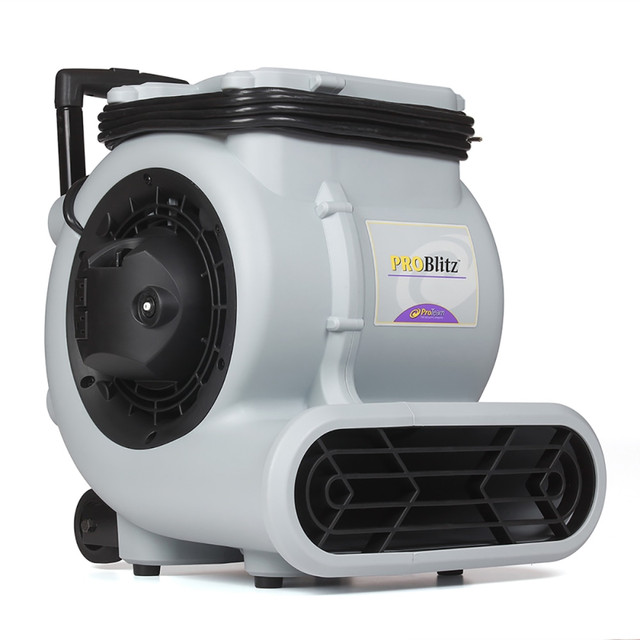 PRO-TEAM INC. 107596 ProTeam ProBlitz XP 3-Speed AirMover With Telescoping Handle And Daisy Chain, 19-1/2inH x 20inW x 16-1/2inD, Gray/Purple