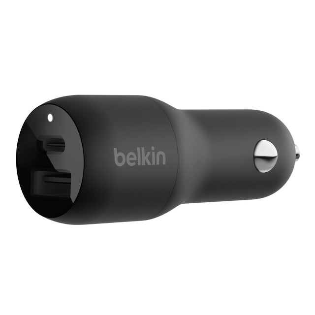 BELKIN, INC. Belkin CCB004BTBK  37-Watt Dual Car Charger With PPS, Black