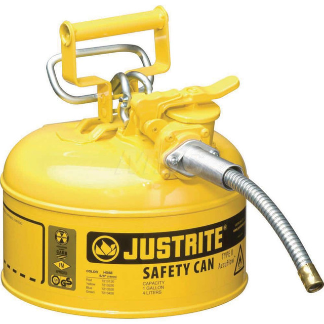 Justrite. 7210220 Safety Can: 1 gal, Steel