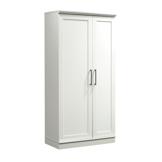 SAUDER WOODWORKING CO. 422427 Sauder HomePlus Storage Cabinet, 12 Shelves, Soft White SAUDER WOODWORKING CO. 422427 Sauder HomePlus Storage Cabinet, 12 Shelves, Soft White