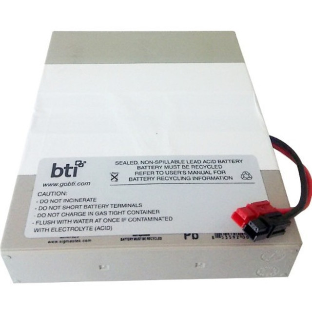 BATTERY TECHNOLOGY, INC. RBC62-1U-BTI BTI RBC62-1U-BTI SEALED LEAD ACID BATTERY FOR EATON TRIPP LITE SMART500RT1U, SMX500RT1U - Compatible OEM: RBC62-1U Model: EATON TRIPP LITE SMART500RT1U, SMX500RT1U BATTERY TECHNOLOGY, INC. RBC62-1U-BTI BTI RBC62-1U-BTI SEALED LEAD ACID BATTERY FOR EATON TRIPP LITE SMART500RT1U, SMX500RT1U - Compatible OEM: RBC62-1U Model: EATON TRIPP LITE SMART500RT1U, SMX500RT1U