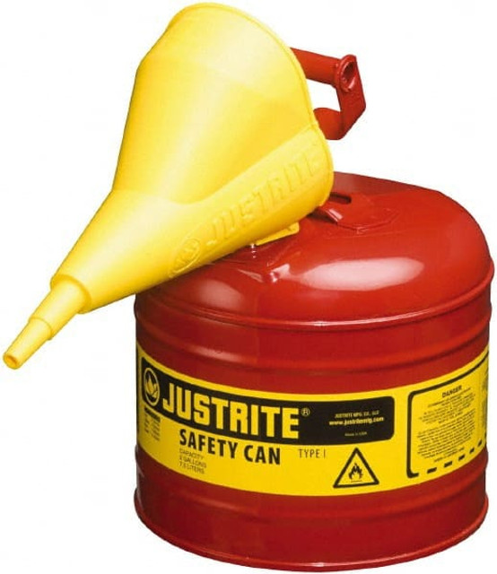 Justrite. 7120110 Safety Can: 2 gal, Brass