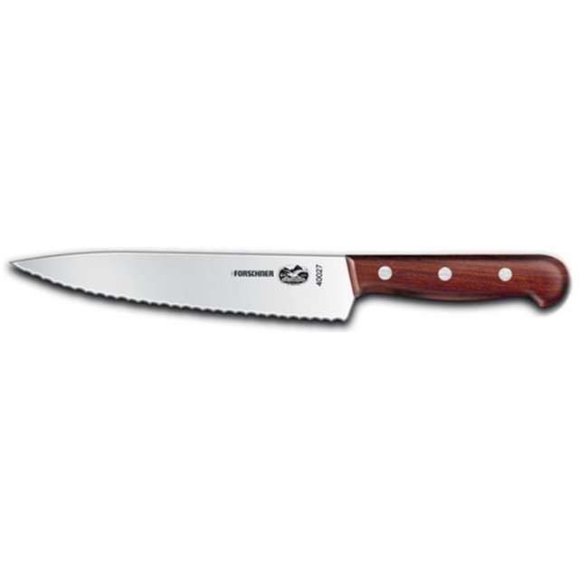 TRG - SWISS GEAR 47027 Victorinox Serrated Chef Knife, 7-1/2in, Wood Handle