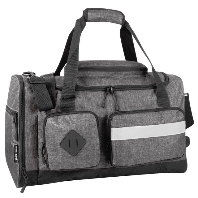 A.D. SUTTON & SONS/PACESETTER 7030GRY Summit Ridge Polyester Duffel, 12inH x 20inW x 9inD, Gray