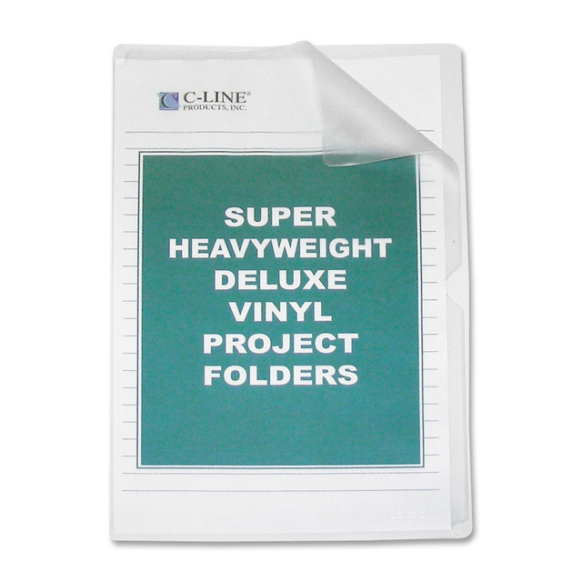 C-LINE PRODUCTS, INC. 62139 C-Line Non-Glare Vinyl Project Folders, Legal Size, Clear, Box Of 50 C-LINE PRODUCTS, INC. 62139 C-Line Non-Glare Vinyl Project Folders, Legal Size, Clear, Box Of 50