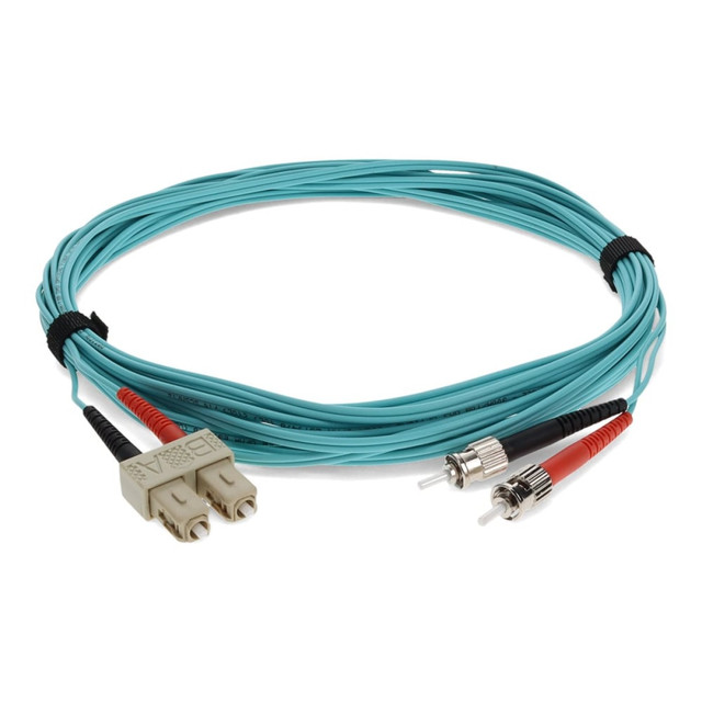 ADD-ON COMPUTER PERIPHERALS, INC. ADD-ST-SC-2M5OM4 AddOn 2m SC to ST OM4 Aqua Patch Cable - Patch cable - SC/UPC multi-mode (M) to ST/UPC multi-mode (M) - 2 m - fiber optic - duplex - 50 / 125 micron - OM4 - halogen-free - aqua ADD-ON COMPUTER PERIPHERALS, INC. ADD-ST-SC-2M5OM4 AddOn 2m SC to ST OM4 Aqua Patch Cable - Patch cable - SC/UPC multi-mode (M) to ST/UPC multi-mode (M) - 2 m - fiber optic - duplex - 50 / 125 micron - OM4 - halogen-free - aqua