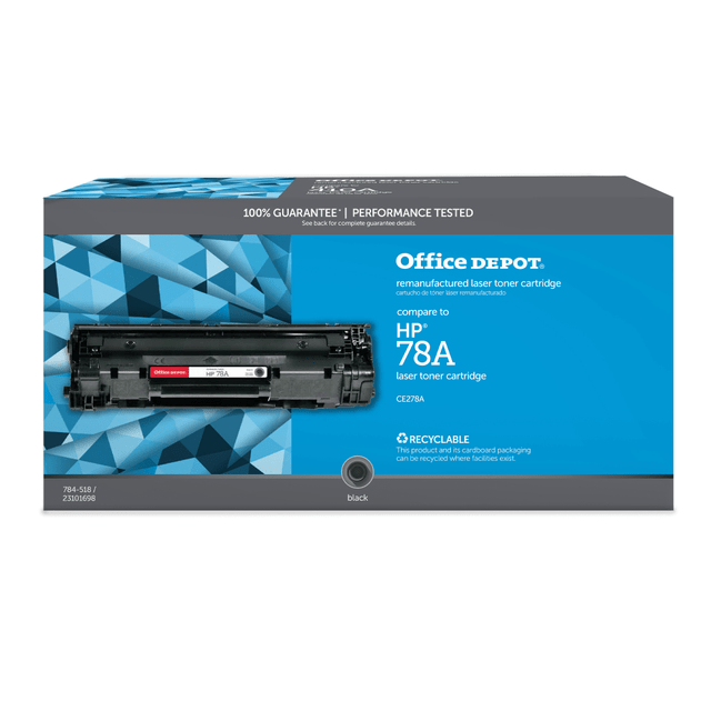 CLOVER TECHNOLOGIES GROUP, LLC Office Depot OD78A  Remanufactured Black Toner Cartridge Replacement For HP 78A