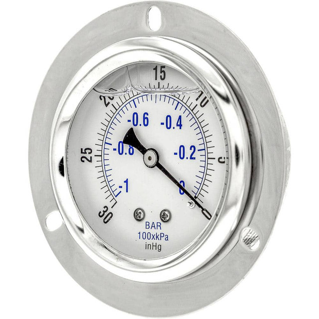 PIC Gauges PRO-204L-254A Pressure Gauges; Gauge Type: Industrial Pressure Gauges ; Scale Type: Dual ; Accuracy (%): 2-1-2% ; Dial Type: Analog ; Thread Type: 1/4" MNPT ; Bourdon Tube Material: Bronze