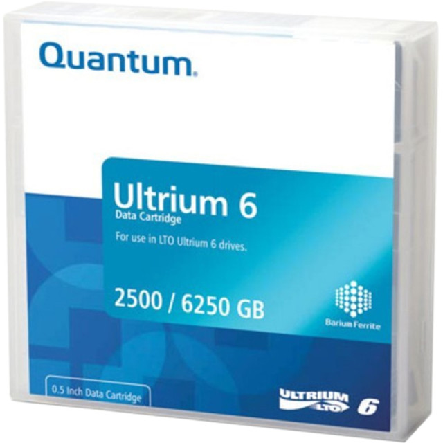 QUANTUM MR-L6MQN-20  LTO Ultrium-6 Data Cartridge - LTO-6 - Labeled - 2.50 TB (Native) / 6.25 TB (Compressed) - 2775.59 ft Tape Length - 20 Pack