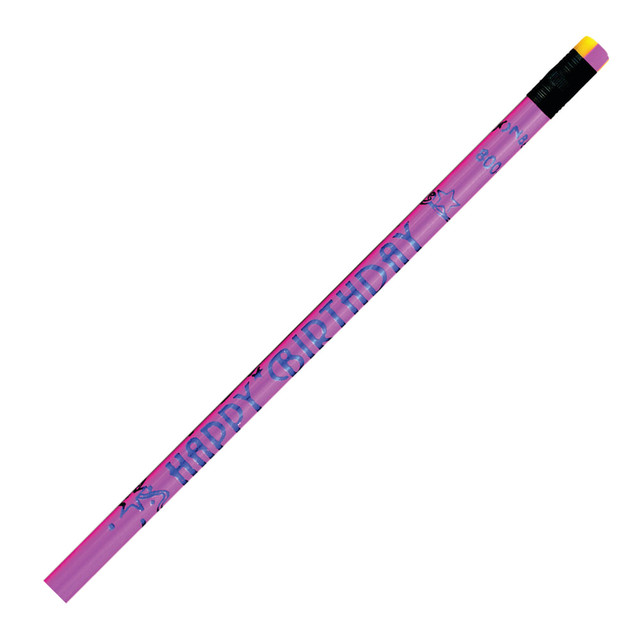J.R. Moon Pencil Co. JRM7917B-12 Pencils, 2.11 mm, #2 HB Lead, Happy Birthday, Neon Multicolor, Pack Of 144 J.R. Moon Pencil Co. JRM7917B-12 Pencils, 2.11 mm, #2 HB Lead, Happy Birthday, Neon Multicolor, Pack Of 144