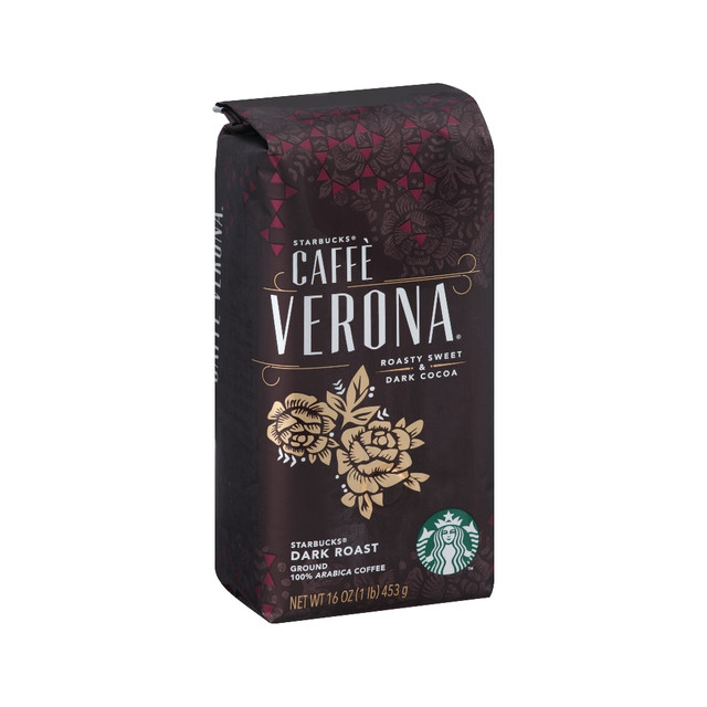 STARBUCKS COFFEE COMPANY 11018131 Starbucks Caffe Verona Ground Coffee, Dark Roast, 1 Lb Per STARBUCKS COFFEE COMPANY 11018131 Starbucks Caffe Verona Ground Coffee, Dark Roast, 1 Lb Per