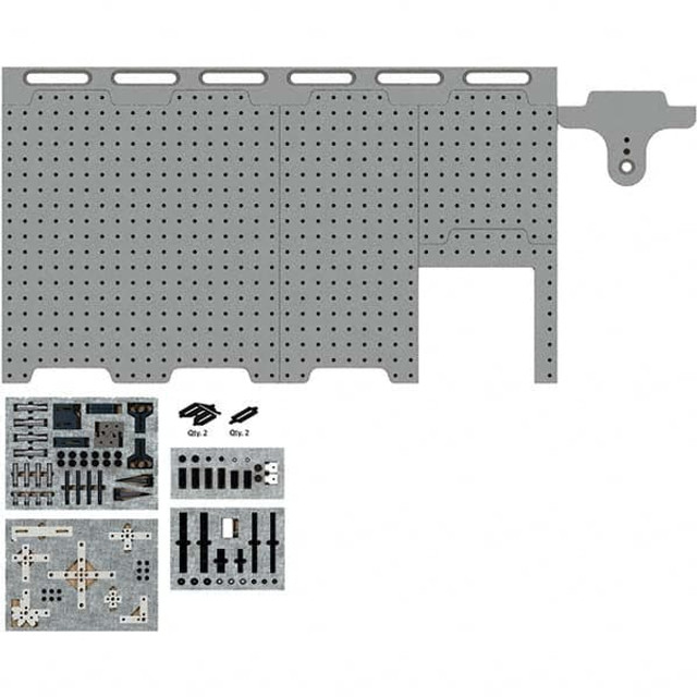 Phillips Precision SYSM3_DK720TR01 139 Piece 180 x 720mm Magnetically Interlocking CMM Fixture Kit