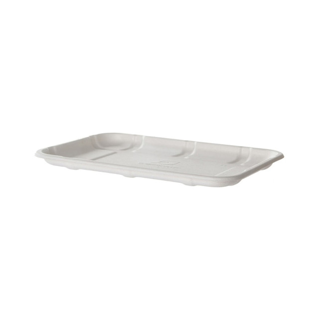ECO-PRODUCTS, INC. EP-MP2SNFA Eco-Products Vanguard Meat And Produce Trays, 9/16inH x 8-1/2inW x 6inD, White, Pack Of 400 Trays ECO-PRODUCTS, INC. EP-MP2SNFA Eco-Products Vanguard Meat And Produce Trays, 9/16inH x 8-1/2inW x 6inD, White, Pack Of 400 Trays