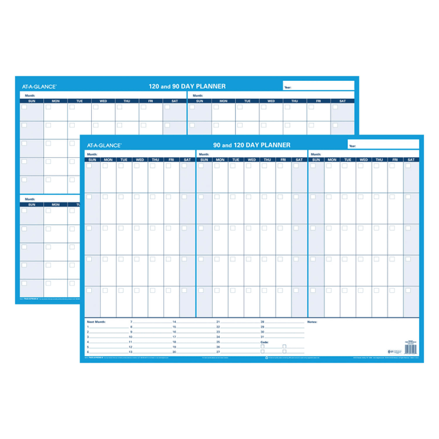 ACCO BRANDS USA, LLC PM239B28 AT-A-GLANCE Undated Erasable/Reversible Wall Planner, 90 Days, 36in x 24in, 30% Recycled ACCO BRANDS USA, LLC PM239B28 AT-A-GLANCE Undated Erasable/Reversible Wall Planner, 90 Days, 36in x 24in, 30% Recycled