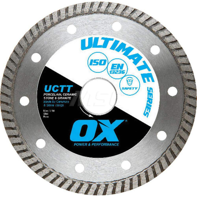 Ox Tools OX-UCTT-4.5 Wet & Dry Cut Saw Blade: 4-1/2" Dia, 5/8 & 7/8" Arbor Hole