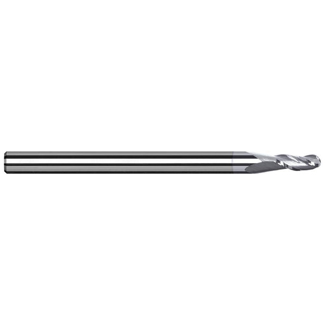 Harvey Tool 958224-C8 Ball End Mill: 0.57" LOC, 3 Flute, Solid Carbide
