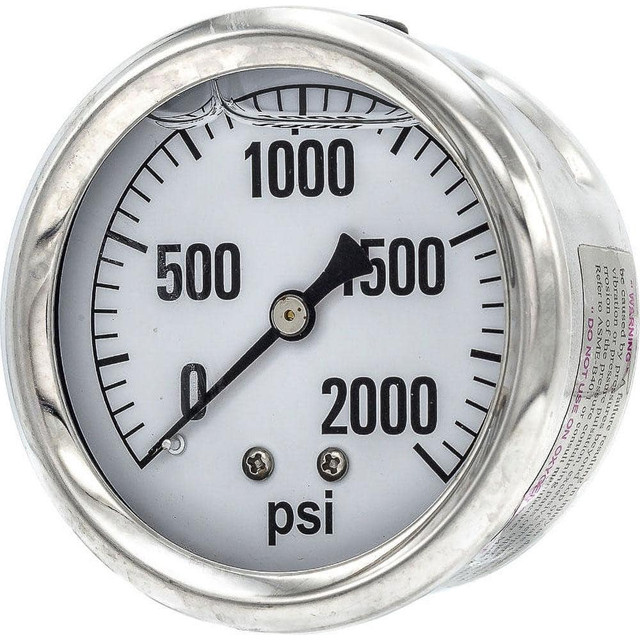PIC Gauges AG-202L-254O Pressure Gauges; Gauge Type: Industrial Pressure Gauges ; Scale Type: Single ; Accuracy (%): 3-2-3% ; Dial Type: Analog ; Thread Type: 1/4" MNPT ; Bourdon Tube Material: Bronze