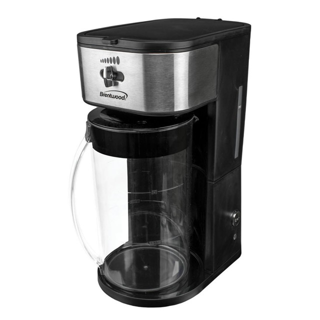 TODDYs PASTRY SHOP Brentwood 995114266M  Iced Tea And Coffee Maker, Black