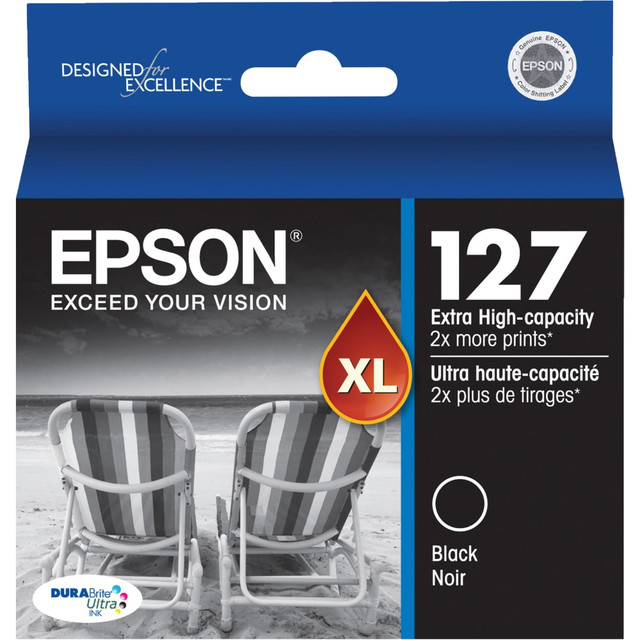 EPSON AMERICA INC. Epson T127120-S  127 DuraBrite Black Extra-High-Yield Ink Cartridge T127120-S