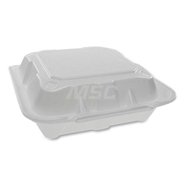 Pactiv PCTYTD188010000 Food Storage Container: Square, Hinged Lid