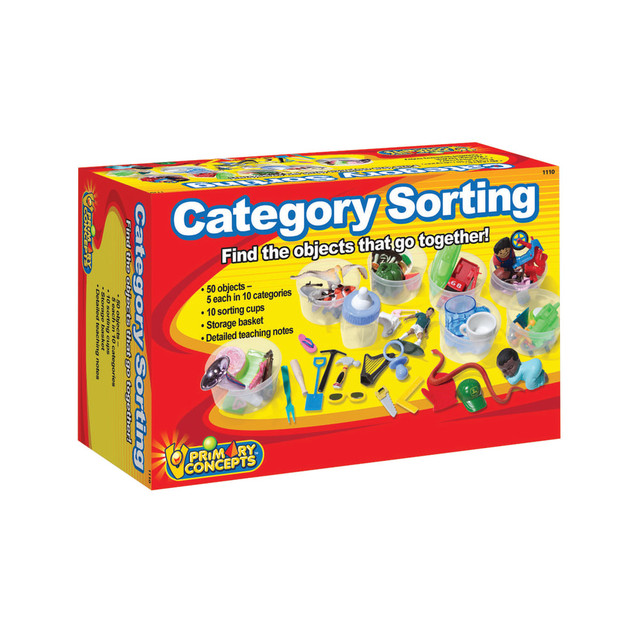 PRIMARY CONCEPTS, INC. PC-1110 Primary Concepts Category Sorting Set, Grades Pre-K - 1