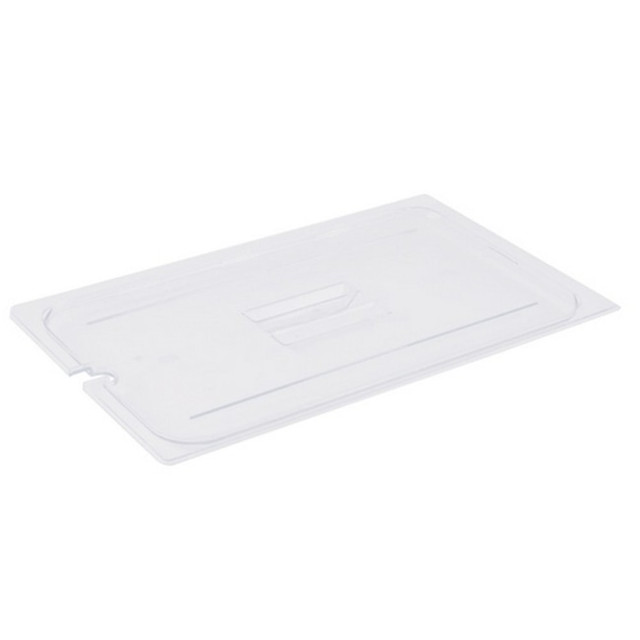 CAMBRO MFG. CO. 10CWCHN135 Cambro Full Size Camwear Notched Food Pan Cover, Clear CAMBRO MFG. CO. 10CWCHN135 Cambro Full Size Camwear Notched Food Pan Cover, Clear