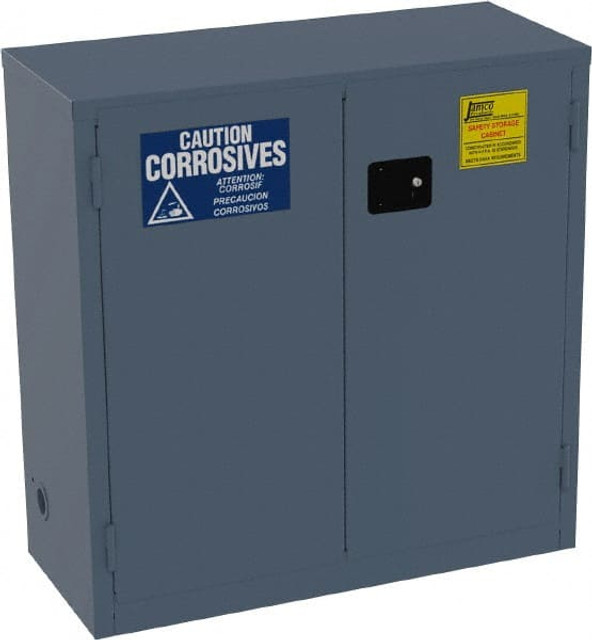 Jamco CK30-BP Flammable & Hazardous Storage Cabinets: 30 gal Drum, 2 Door, 1 Shelf, Self Closing, Blue