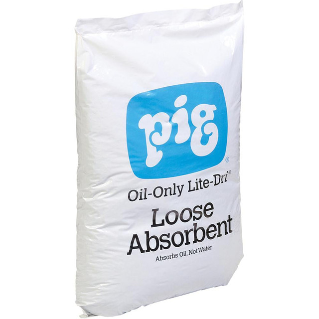 New Pig PLP410 Granular Sorbents/Absorbents; Product Type: Absorbent ; Application: Skimming ; Container Size: 22 Lb ; Container Type: Bag ; Total Package Absorption Capacity: 8gal ; Material: Cellulose