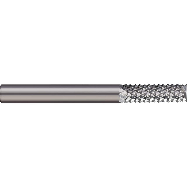 Micro 100 RDC-80 Diamond Pattern Router Bit: 0.25" Dia, 1" LOC, 1/4" Shank Dia, End Mill