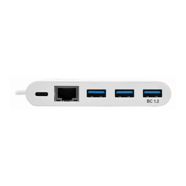 TRIPP LITE U460-003-3AG-C  3-Port USB-C hub w/ Gigabit ethernet GbE, USB-C Charging USB Type C USB 3.1 Hub - Hub - 3 x USB 3.1 - desktop