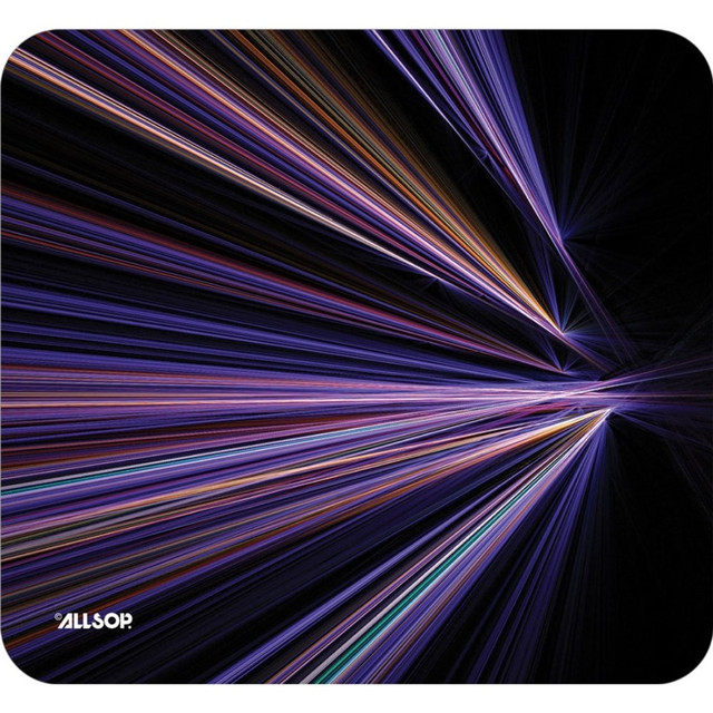 ALLSOP INC. Allsop 30600  NatureSmart Image Mousepad - Tech Purple Stripes - (30600) - Tech Purple Stripes - 0.10in x 8.50in Dimension - Natural Rubber, Latex - Anti-skid
