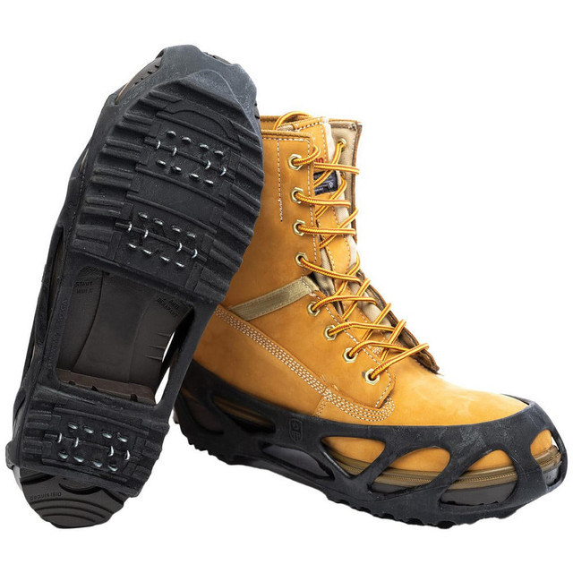 Impacto STRIDE20 Ice Traction Footwear; Footwear Type: Ice Cleat; Overshoe Ice Traction ; Traction Type: Spike ; Men's Shoe Size: 4 to 7 ; Women's Shoe Size: 5 to 8 ; Material: Steel; Thermoplastic ; Attachment Method: Pull-On