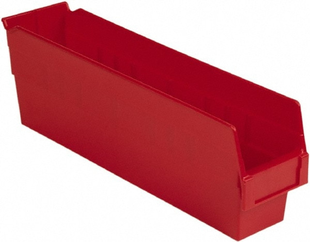 LEWISBins+ SB184-6SE RED Plastic Hopper Shelf Bin: Red