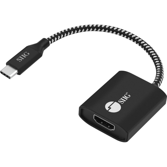 SIIG, INC. CB-TC0811-S1 SIIG USB Type-C to HDMI Video Cable Adapter with PD Charging - USB Type C - 1 x HDMI, HDMI SIIG, INC. CB-TC0811-S1 SIIG USB Type-C to HDMI Video Cable Adapter with PD Charging - USB Type C - 1 x HDMI, HDMI
