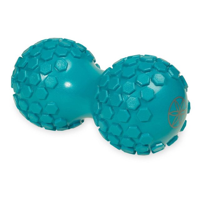 GAIAM 05-61354  Restore Spine Align Dual Roller, 3inH x 4inW x 9inD, Blue
