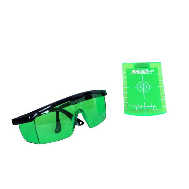 Johnson Level & Tool 40-6725 Laser Level Magnetic Target and Enhancement Glasses