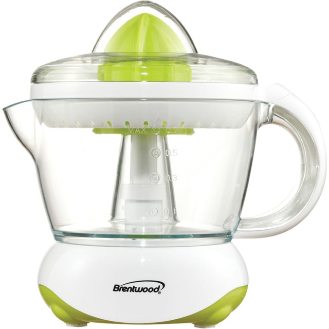 BRENTWOOD APPLIANCES, INC. J-15 Brentwood Electric Juicer - 16.91 fl oz Capacity - 20 W Motor - White BRENTWOOD APPLIANCES, INC. J-15 Brentwood Electric Juicer - 16.91 fl oz Capacity - 20 W Motor - White