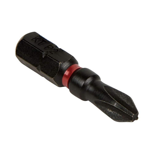 Klein Tools 32798 Power & Impact Screwdriver Bits & Holders; Bit Type: Philips ; Hex Size (Inch): 1/4 ; Blade Width (Decimal Inch): 1.2500 ; Drive Size: #2 ; Body Diameter (Decimal Inch): 0.2500 ; Overall Length (Decimal Inch): 1.2500