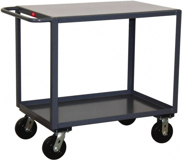 Jamco SE230-P6 Standard Utility Cart: 36" OAH, Steel, Gray