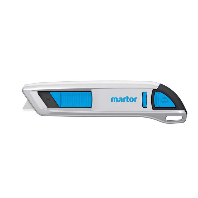 Martor USA 50000210.02 Utility Knives, Snap Blades & Box Cutters; Blade Type: Trapezoid ; Handle Material: Aluminum ; Blade Material: Steel ; Blade Length (mm): 50.1000 ; Blade Length (Decimal Inch): 1.9685 ; Handle Length: 50.10