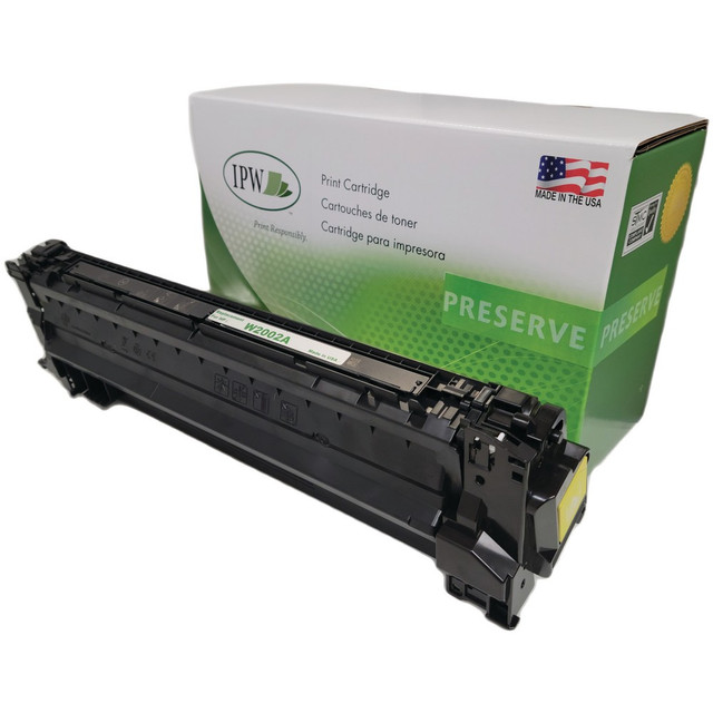 IMAGE PROJECTIONS WEST, INC. IPW W2002AR-ODP  Preserve Remanufactured Yellow Toner Cartridge Replacement For HP W2002A, W2002AR-ODP