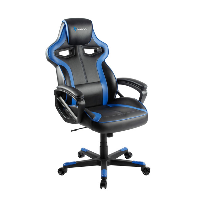 AROZZI NORTH AMERICA MILANO-BL Arozzi Milano Enhanced Gaming Racing-Style Chair, Black/Blue