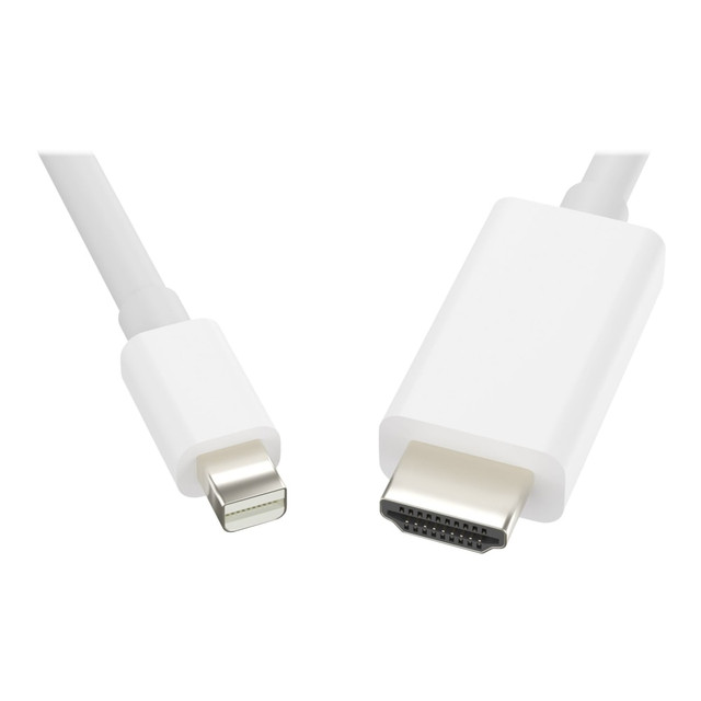 UNIRISE USA, LLC MDPHDMI-15F-MM UNC Group - Adapter cable - Mini DisplayPort male to HDMI male - 15 ft - white - 4K30Hz support UNIRISE USA, LLC MDPHDMI-15F-MM UNC Group - Adapter cable - Mini DisplayPort male to HDMI male - 15 ft - white - 4K30Hz support