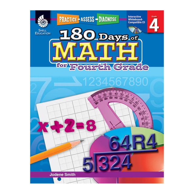 SHELL EDUCATION 50807  180 Days of Math Practice, Grade 4