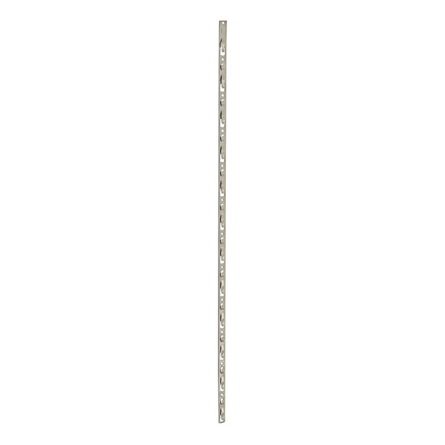 AZAR INTERNATIONAL INC 800228 Azar Displays 12-Station Metal Strip Rods With Tie Straps, 28-1/2in x 1/2in, Almond, Pack Of 10 Rods