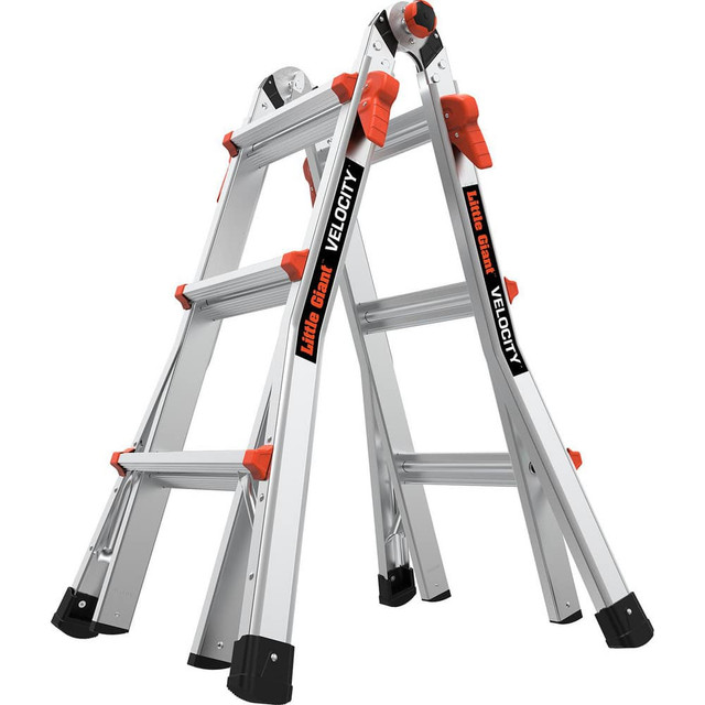 Little Giant Ladder 15413-001 Extension Ladders; Ladder Type: Multi-Use Telescoping Ladder ; Load Capacity (Lb. - 3 Decimals): 300.000 ; Working Length (Feet): 11 ; Body Material: Aluminum ; Foldable: Yes ; Color: Silver