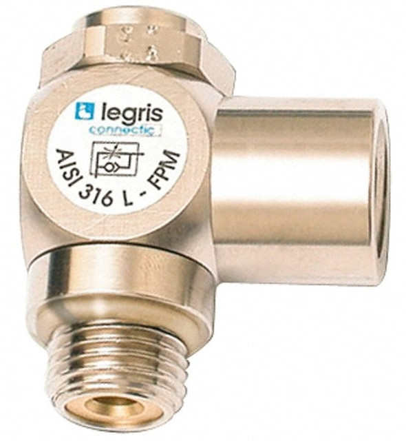 Legris 7815 18 18 Air Flow Control Valve: Flow Control Elbow