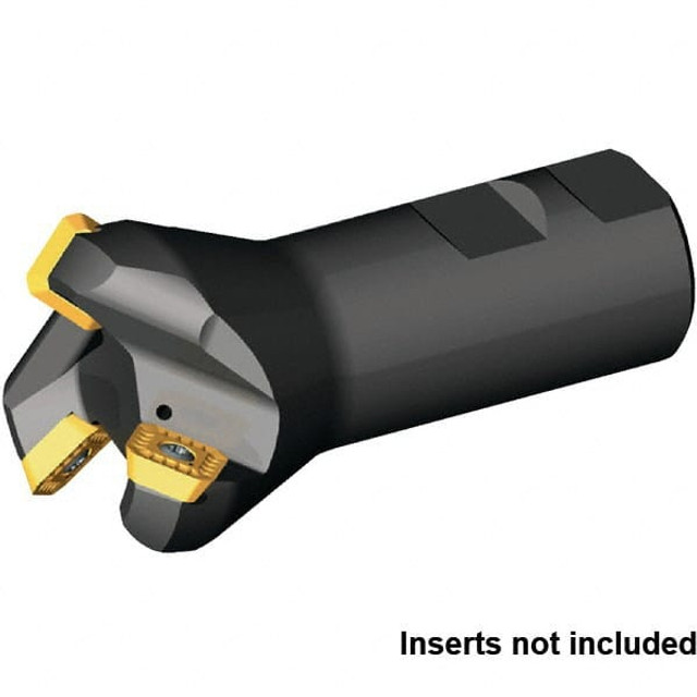 Kennametal 1817942 45° Lead Angle, 1.969" to 2.515" Cut Diam, 1-1/4" Shank Diam, Indexable & Chamfer End Mill